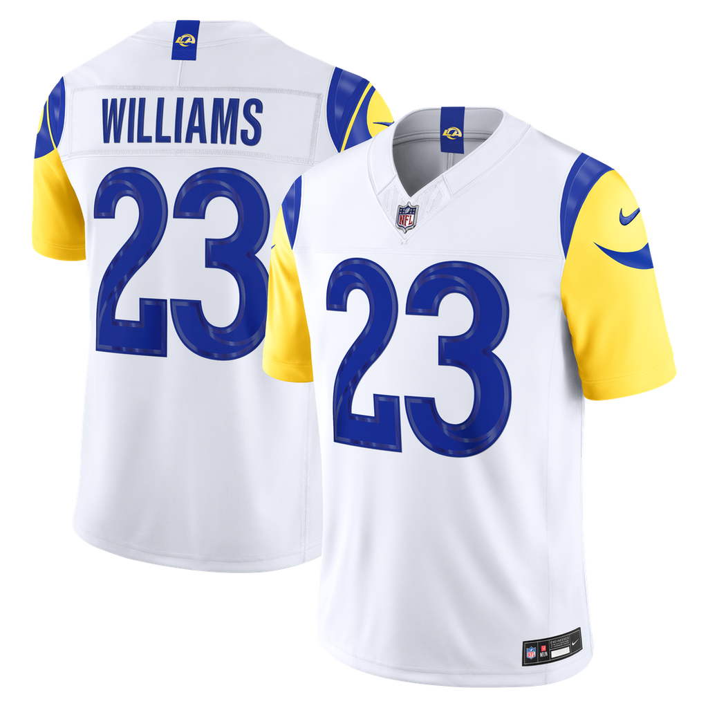 Kyren Williams Los Angeles Rams Nike Vapor F.U.S.E. Stitched Limited Official Jersey - White