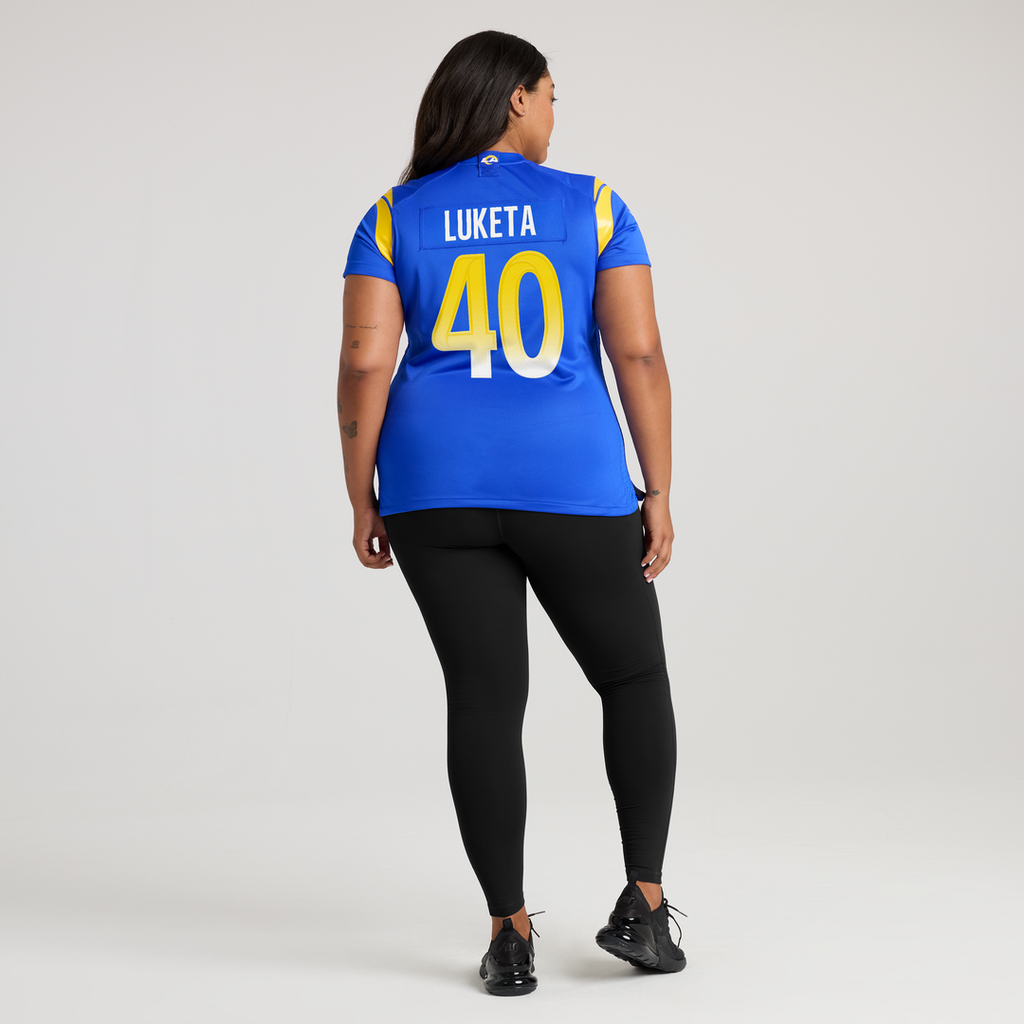Jesse Luketa Los Angeles Rams Nike Women's Team Game Jersey - Royal