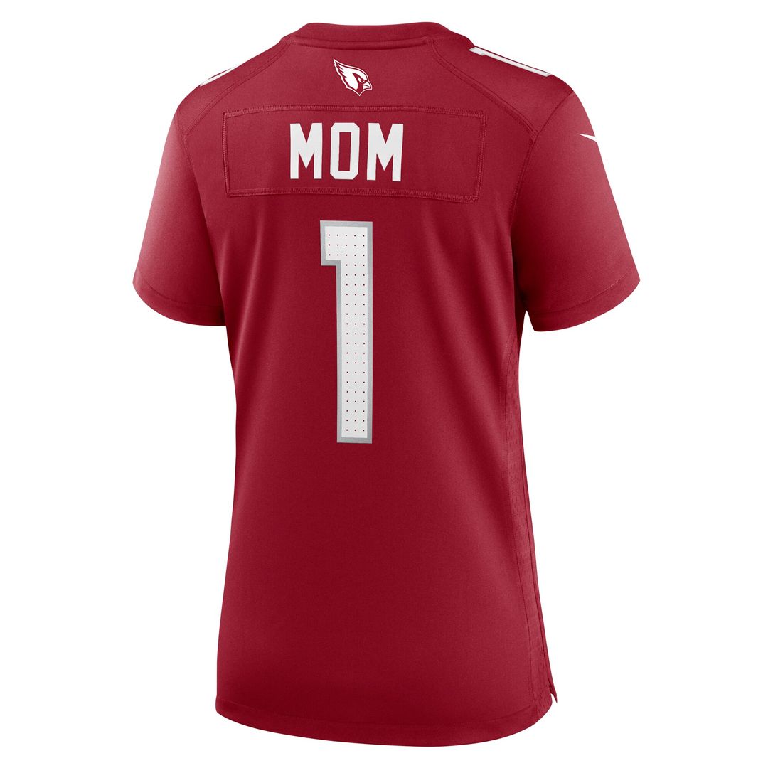 Number 1 Mom Arizona Cardinals Nike Women's Game Official Jersey - Cardinal