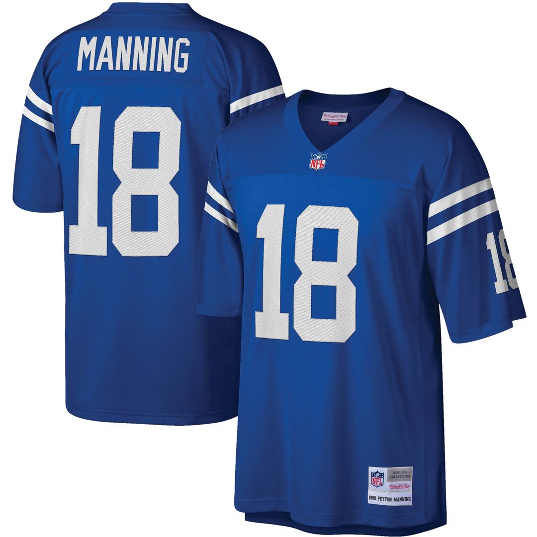 Peyton Manning Indianapolis Colts Mitchell & Ness Legacy Replica Official Jersey - Royal