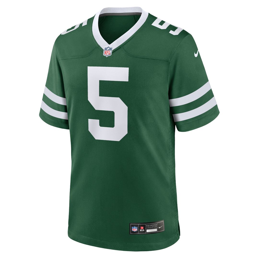 Garrett Wilson New York Jets Nike Game Official Jersey - Legacy Green