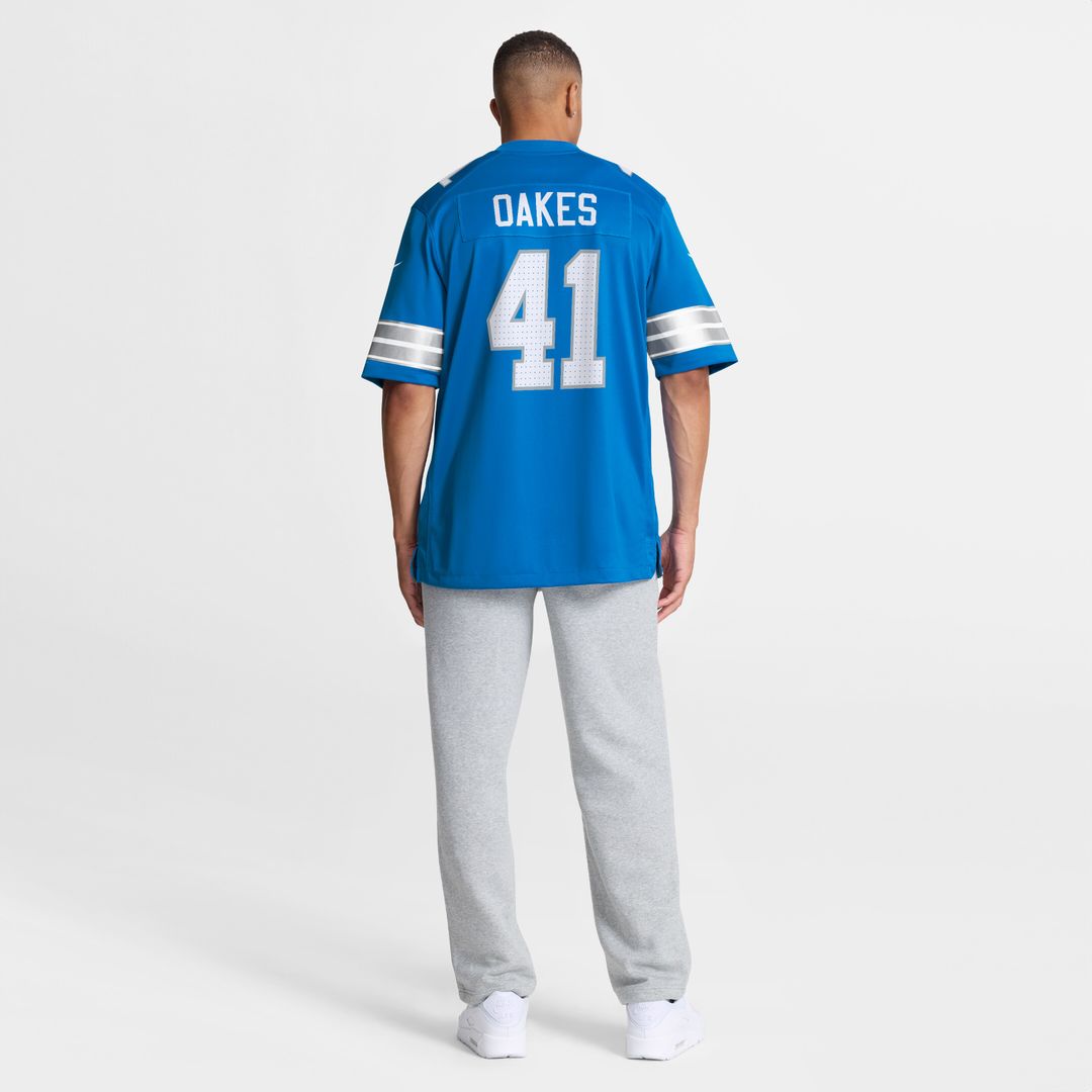 Gunnar Oakes Detroit Lions Nike Team Game Official Jersey -  Blue