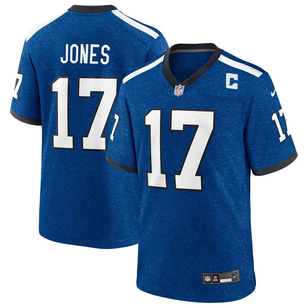 Daniel Jones Indianapolis Colts Nike Alternate 2 Indiana Nights Game Jersey - Heather Royal
