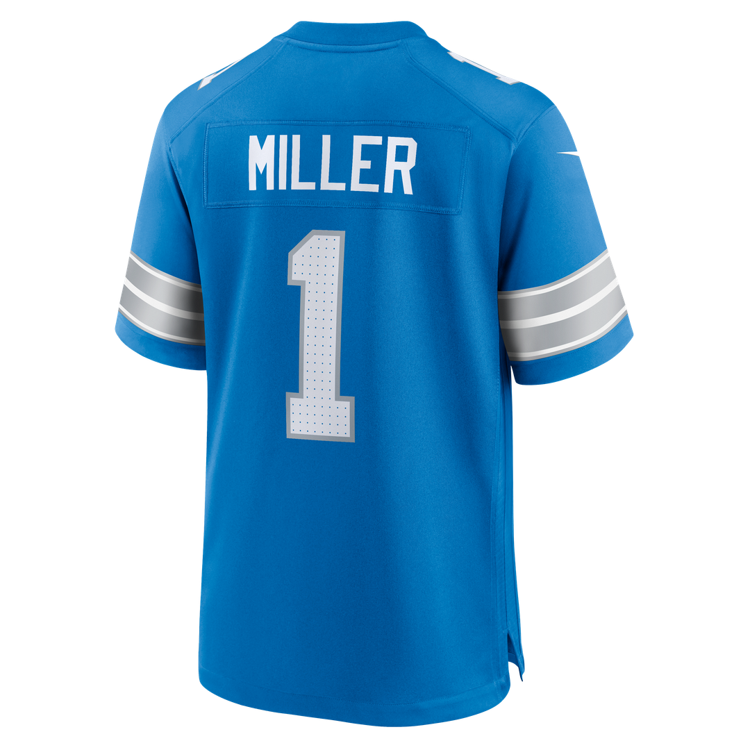 Blake Miller Detroit Lions Nike 2026 NFL Draft First Round Pick No. 17 Team Game Official Jersey - Blue