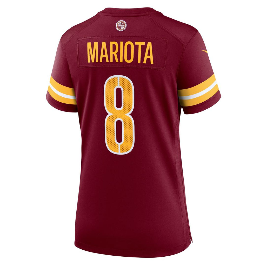 Marcus Mariota Washington Commanders Nike Women's Team Game Official Jersey -  Burgundy