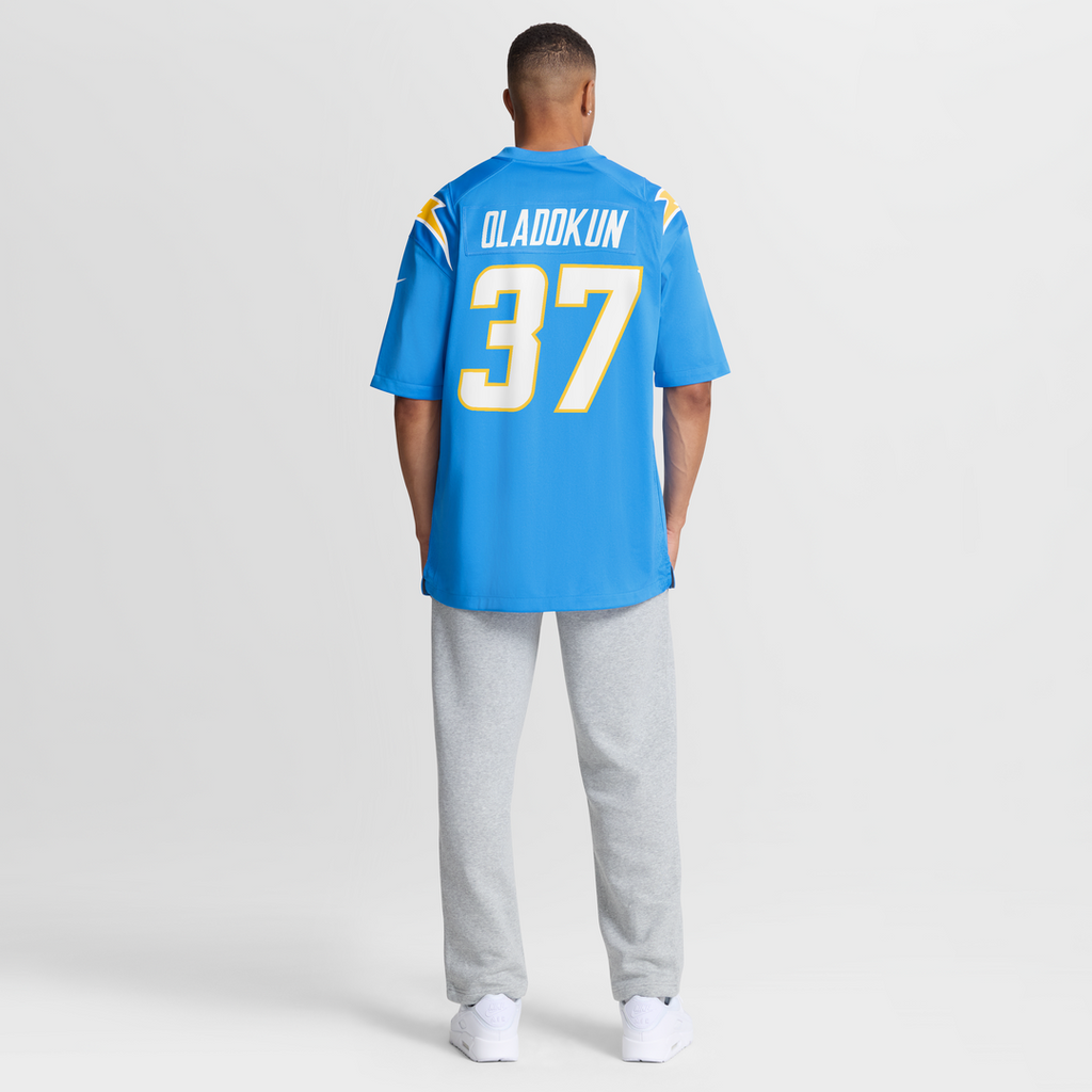 Jordan Oladokun Los Angeles Chargers Nike Team Game Official Jersey -  Powder Blue