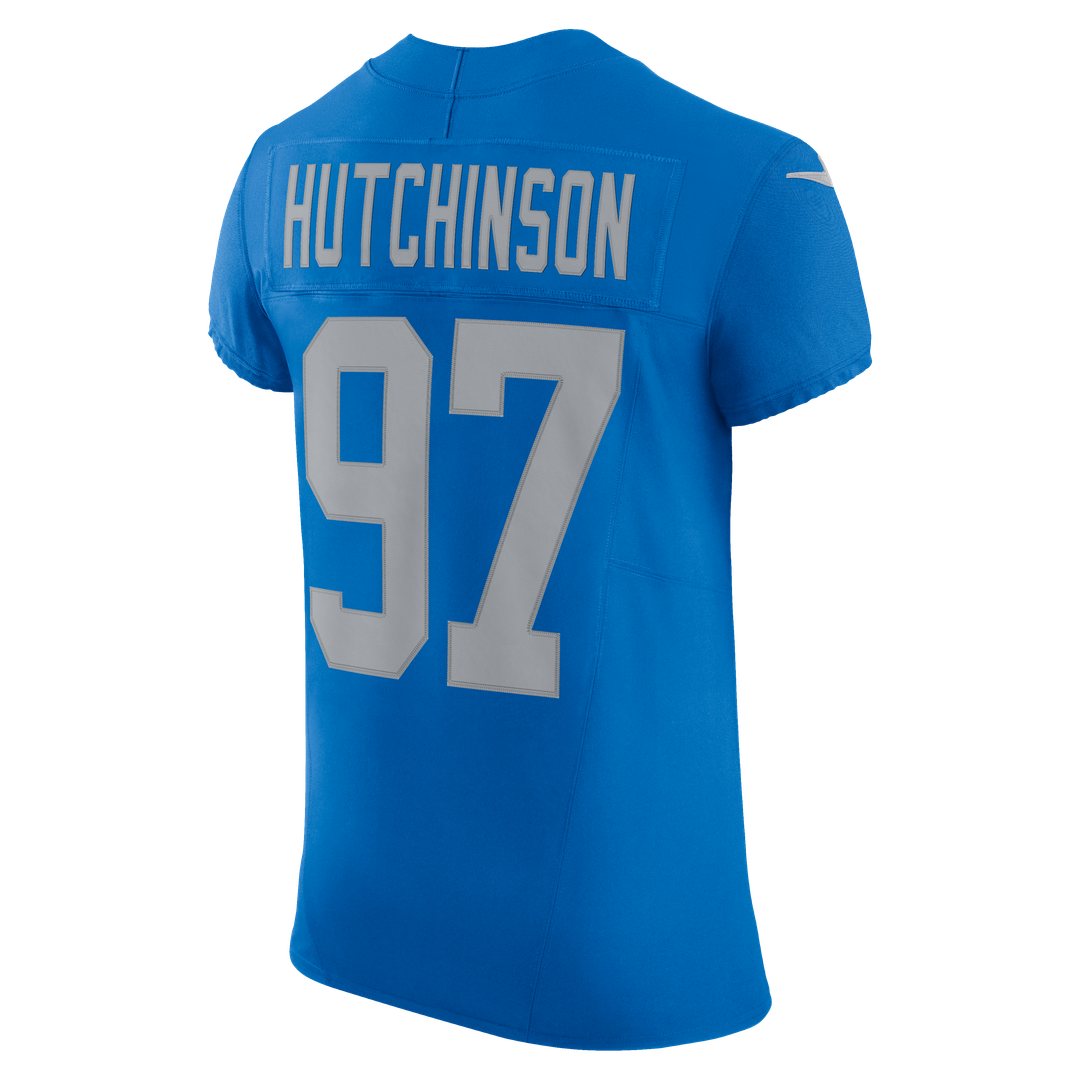 Aidan Hutchinson Detroit Lions Nike Alternate Vapor F.U.S.E. Elite Official Jersey - Blue