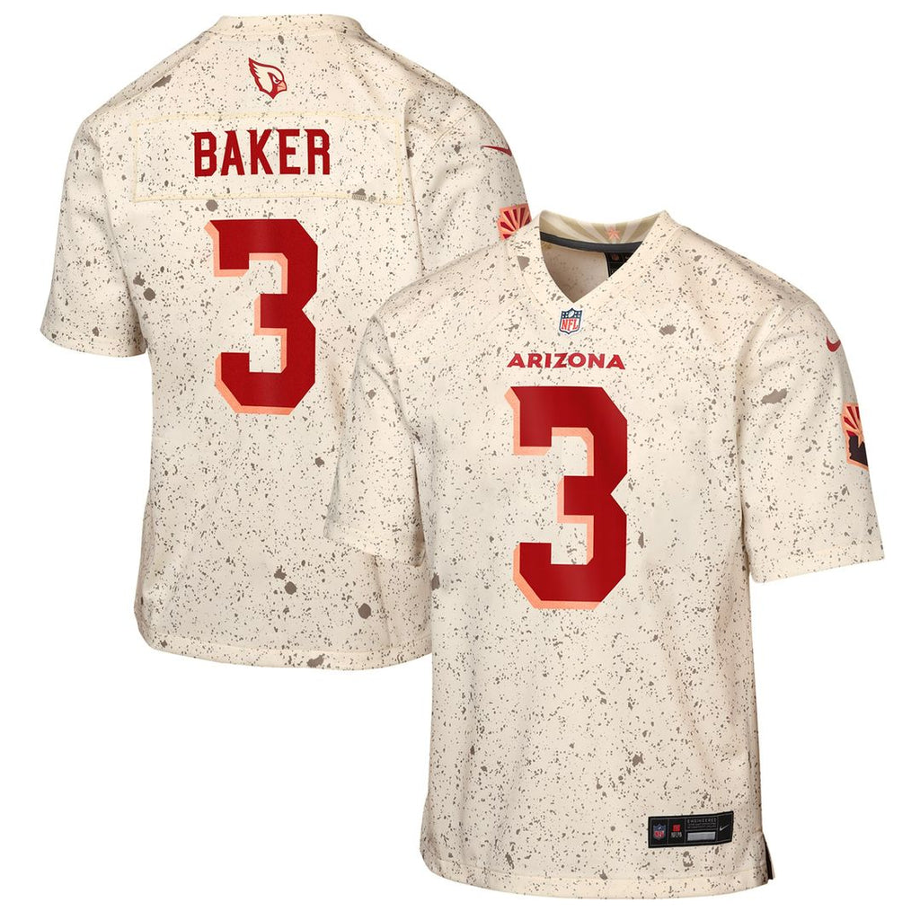 Budda Baker Arizona Cardinals Nike Youth 2025 Rivalries Collection Game Official Jersey - Natural
