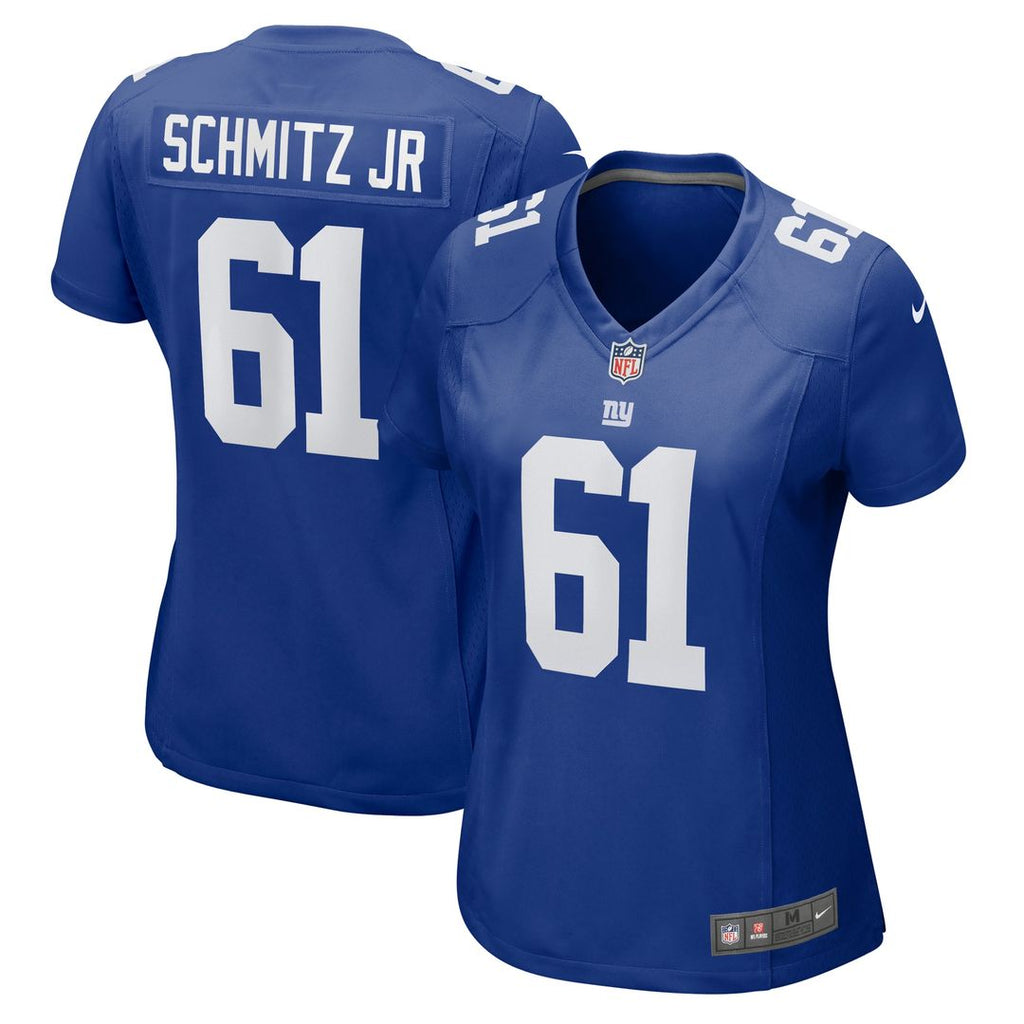 John Michael Schmitz Jr. New York Giants Nike Women's Game Jersey - Royal