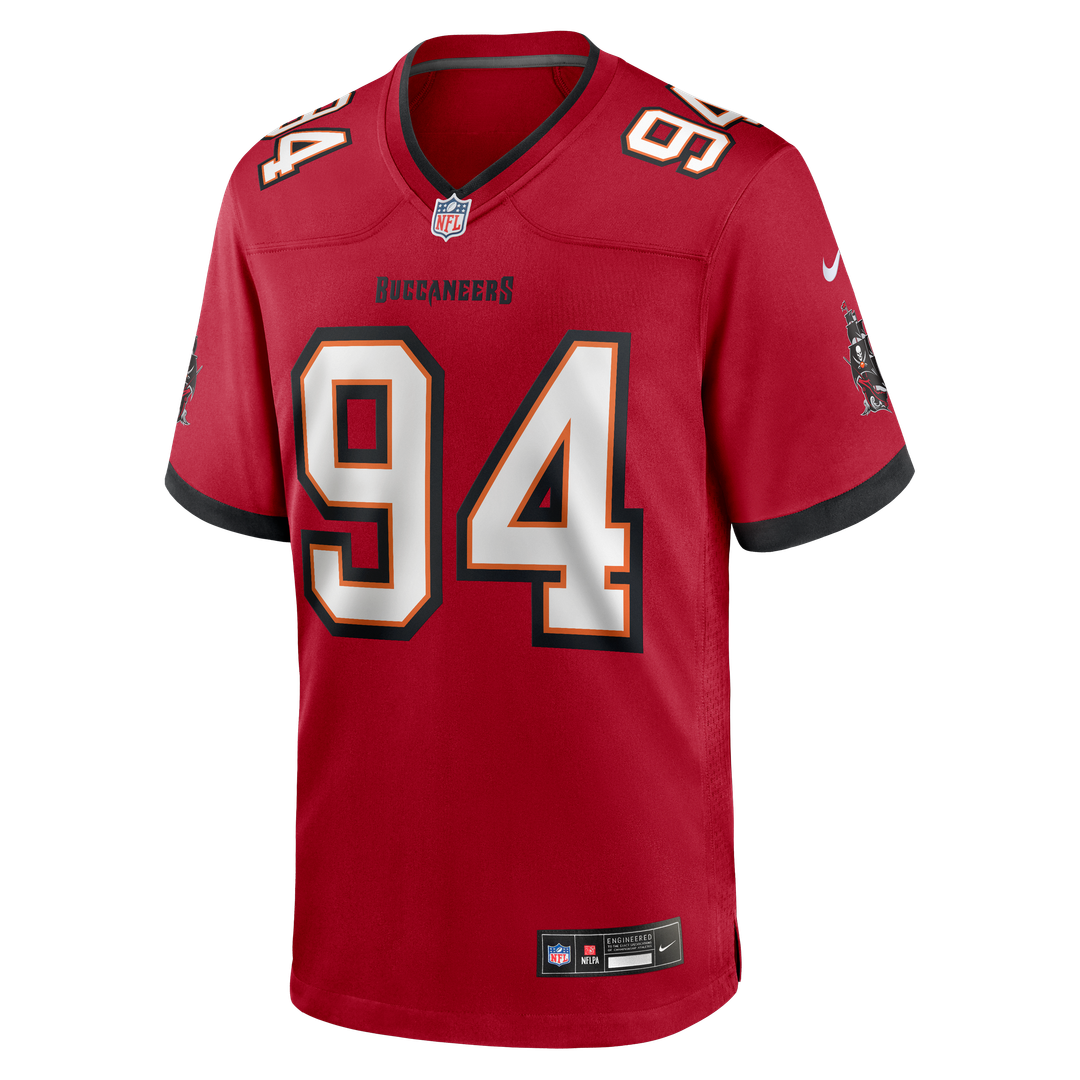 Calijah Kancey Tampa Bay Buccaneers Nike  Game Official Jersey - Red