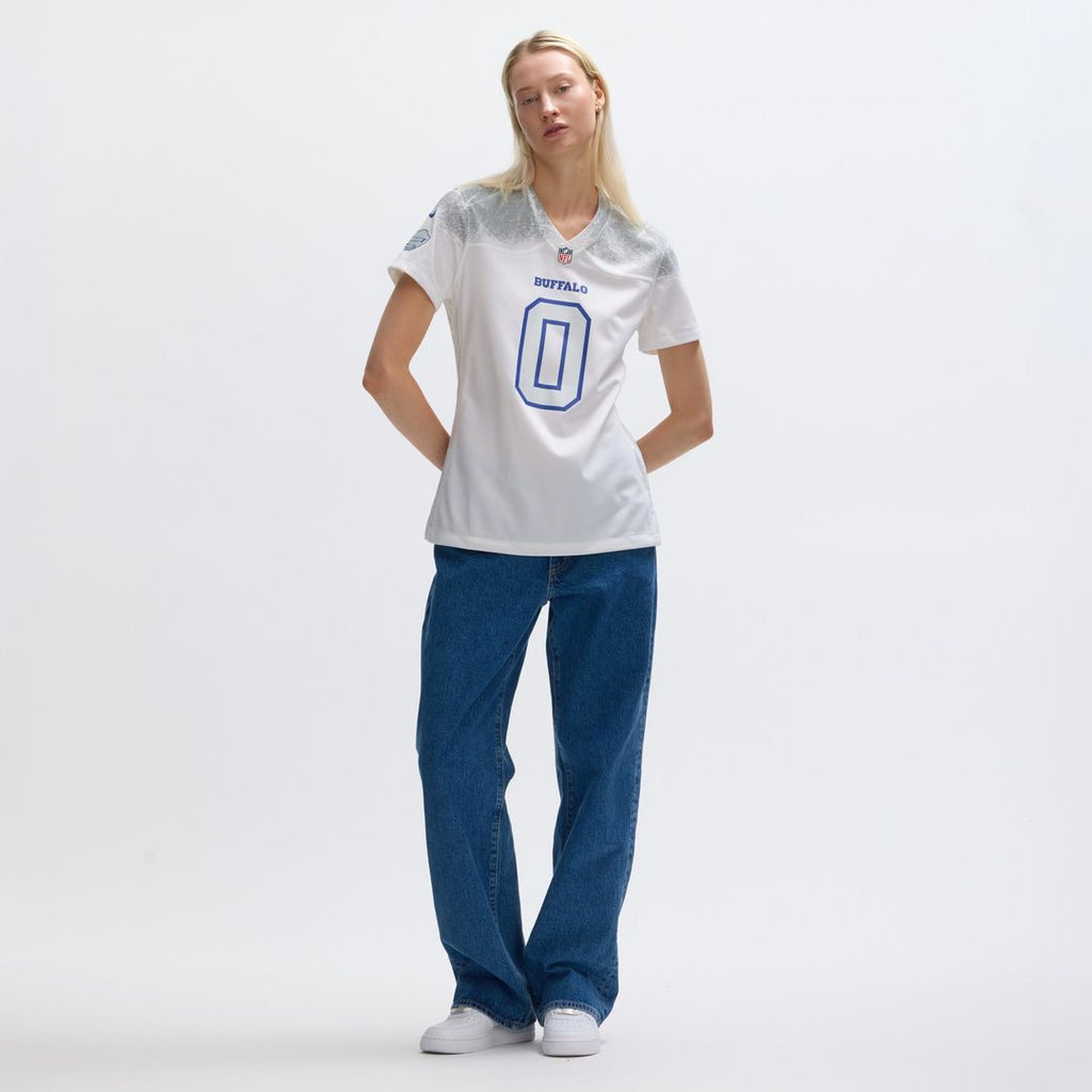 Keon Coleman Buffalo Bills Nike Women's 2025 Rivalries Collection Game Official Jersey - White