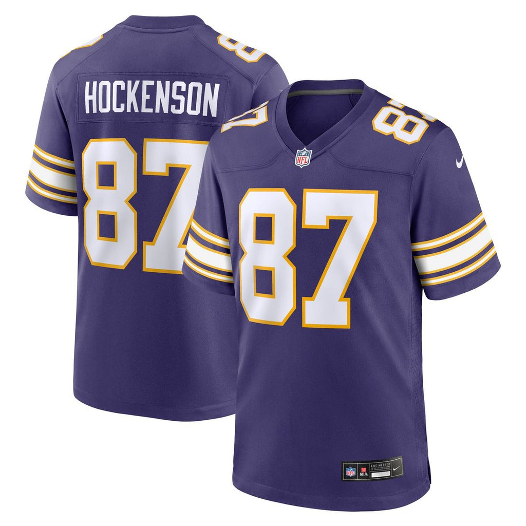 T.J. Hockenson Minnesota Vikings Nike Classic Player Game Official Jersey - Purple