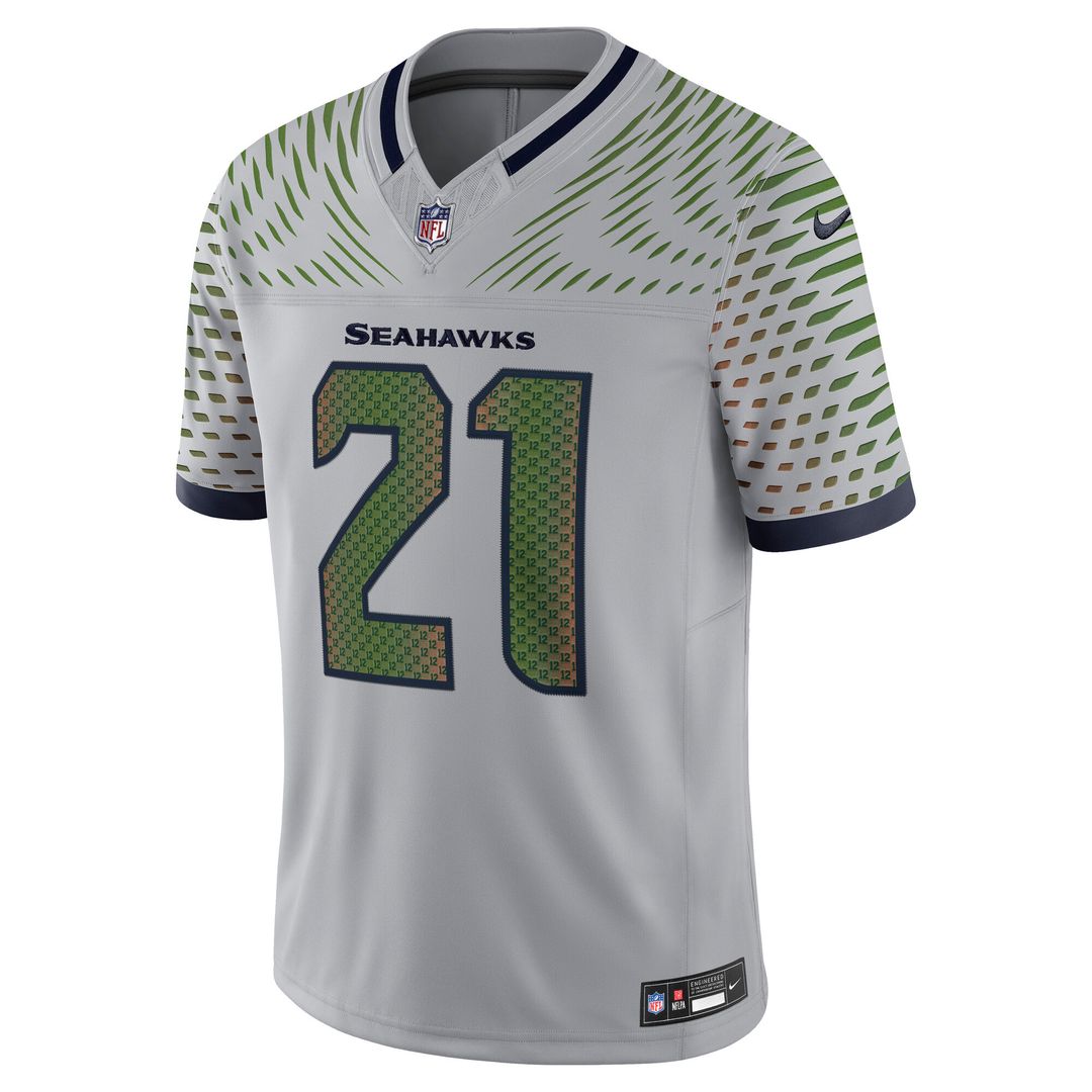Devon Witherspoon Seattle Seahawks Nike 2025 Rivalries Collection Stitched Limited Official Jersey - Wolf Gray