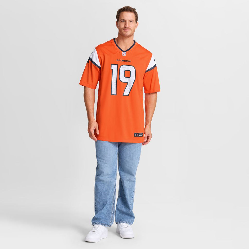 Marvin Mims Jr Denver Broncos Nike Team Game Official Jersey -  Orange