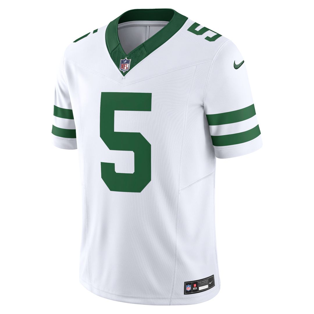 Garrett Wilson New York Jets Nike Vapor F.U.S.E. Limited Official Jersey  - Legacy White