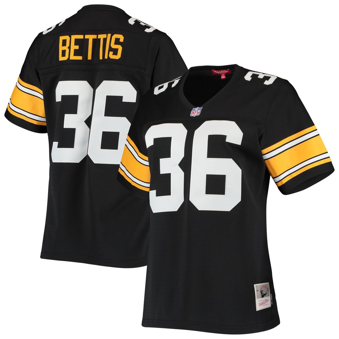 Jerome Bettis Pittsburgh Steelers Mitchell & Ness Women's 1996 Legacy Replica Official Jersey - Black