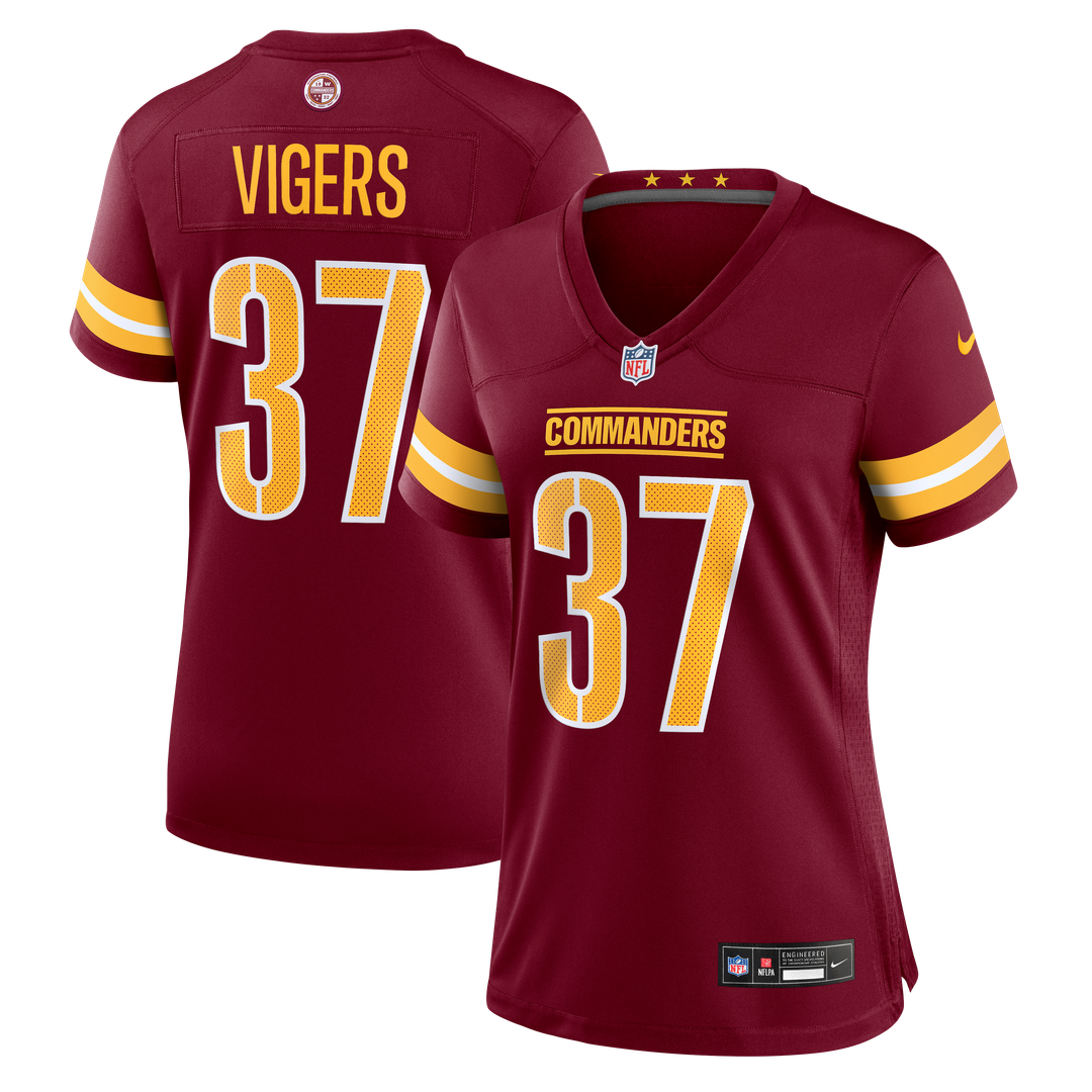 Car'lin Vigers Washington Commanders Nike Women's Team Game Jersey - Burgundy