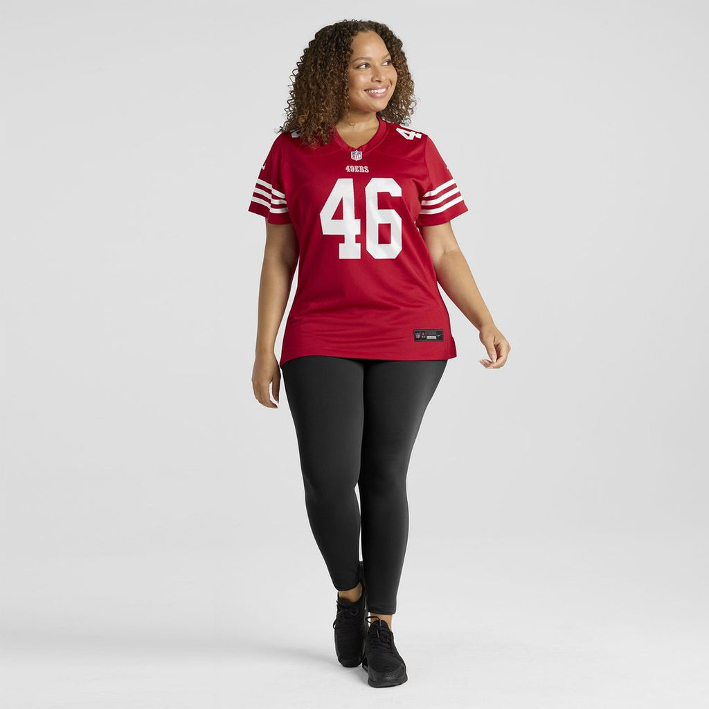 Jon Weeks San Francisco 49ers Nike Women's Team Game Official Jersey -  Scarlet