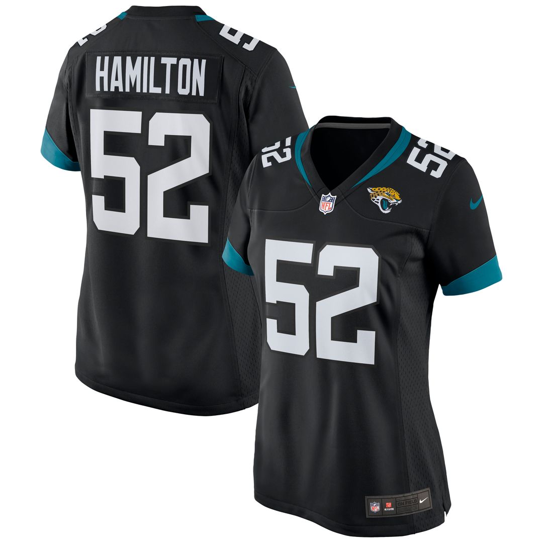 DaVon Hamilton Jacksonville Jaguars Nike Women's Game Official Jersey - Teal