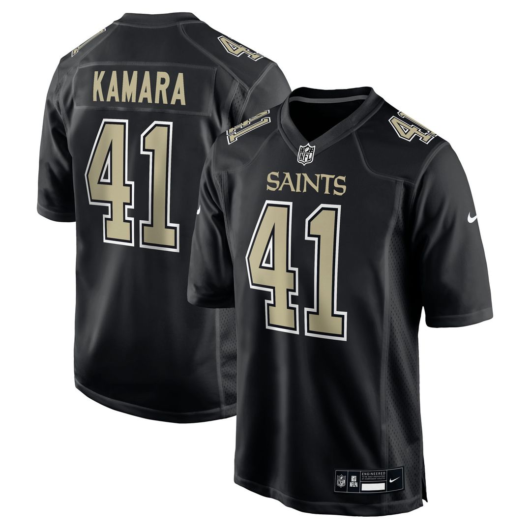 Alvin Kamara New Orleans Saints Nike Fashion Game Official Jersey - Carbon Black