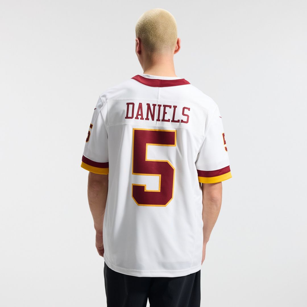 Jayden Daniels Washington Commanders Nike Vapor F.U.S.E. Stitched Limited Official Jersey - White
