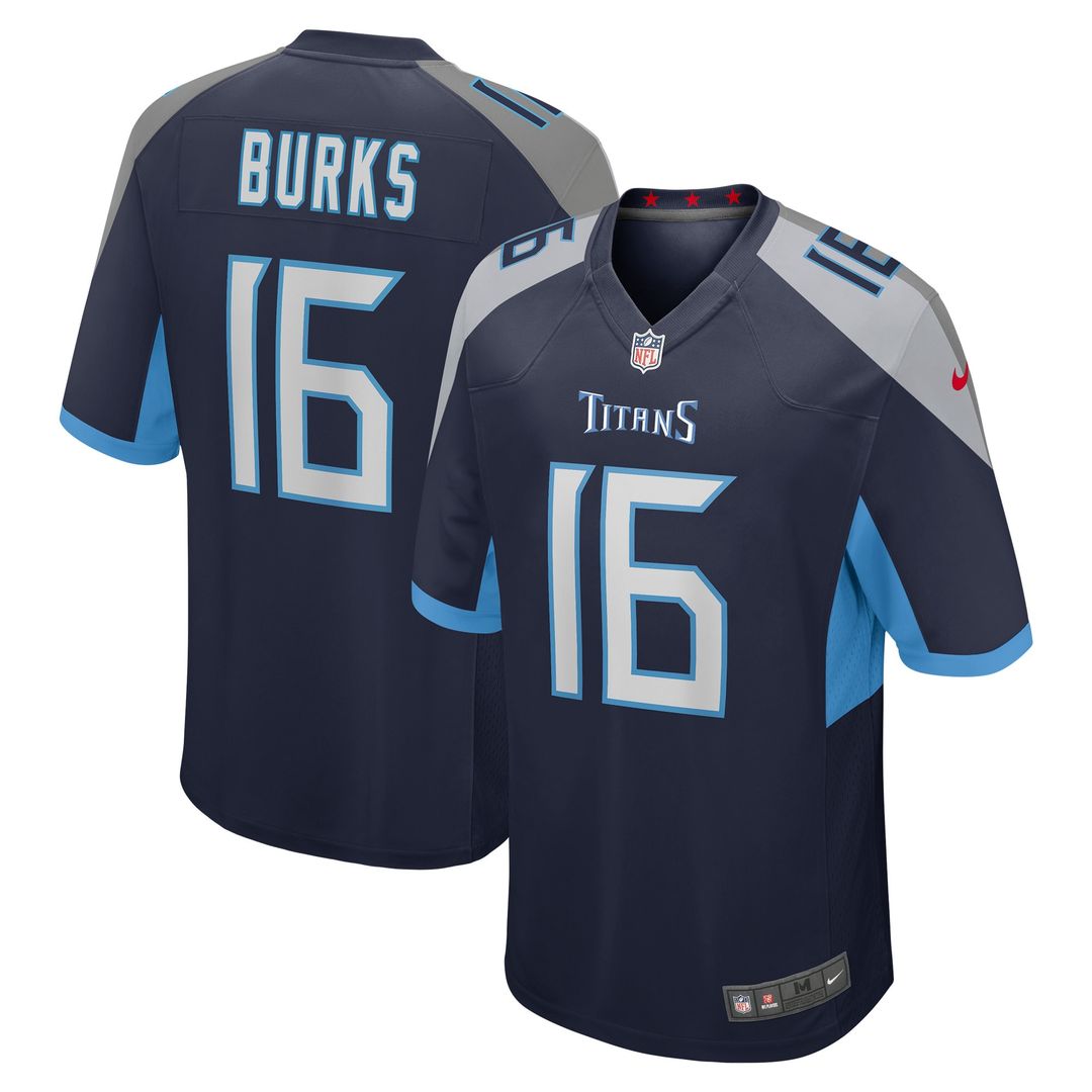 Treylon Burks Tennessee Titans Nike Player Game Official Jersey - Navy