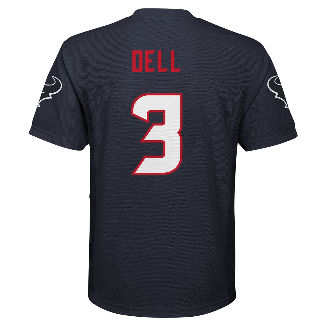 Tank Dell Houston Texans Youth Player Replica Jersey - Navy