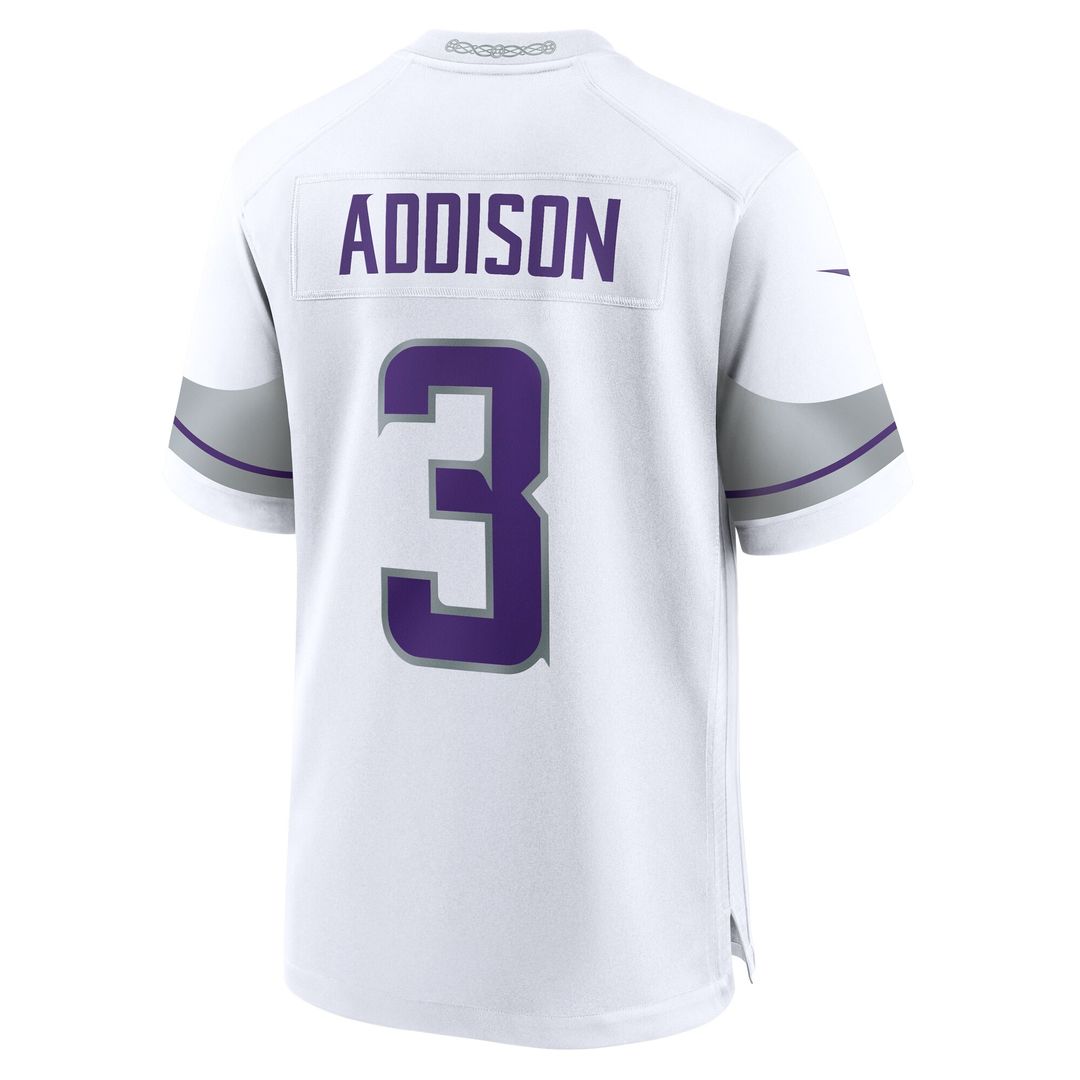 Jordan Addison Minnesota Vikings Nike  Game Official Jersey - Purple