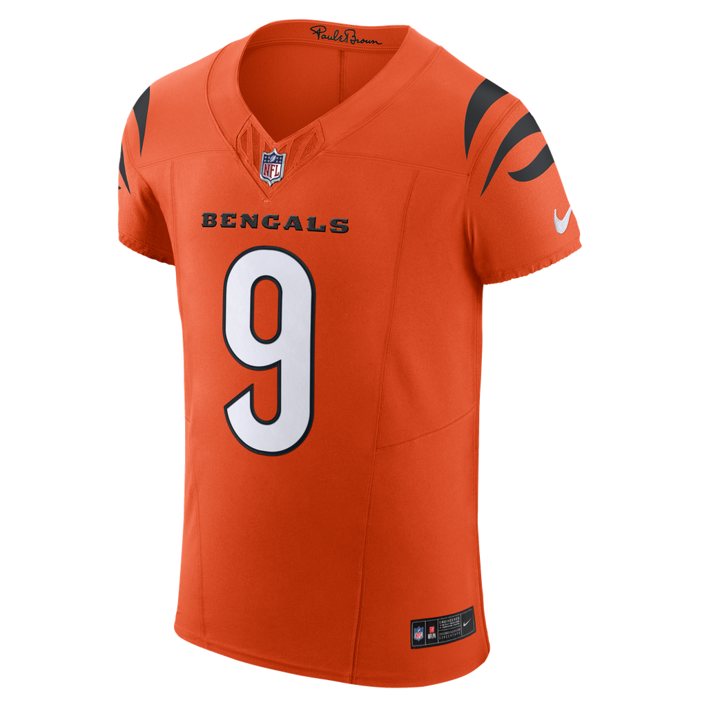 Joe Burrow Cincinnati Bengals Nike Vapor F.U.S.E. Elite Jersey - Orange