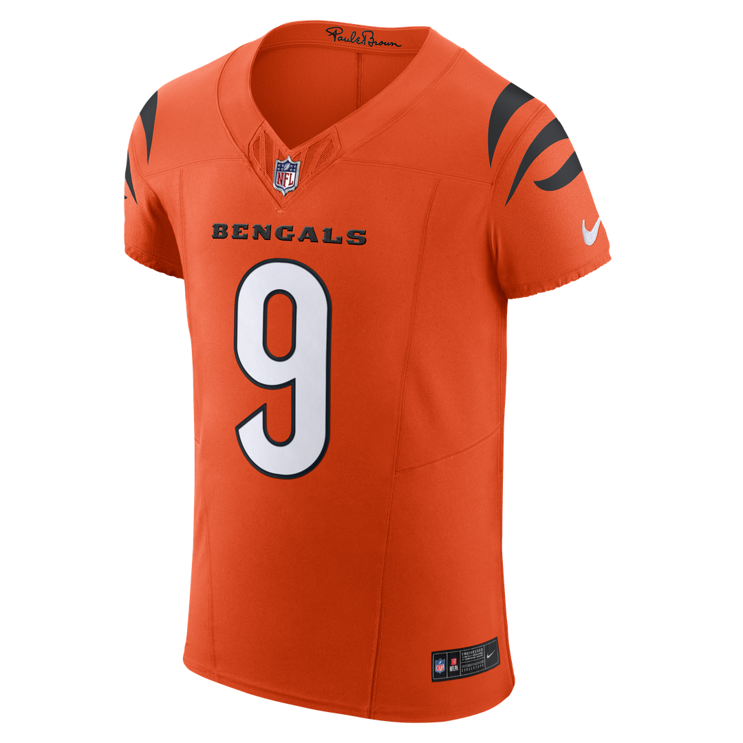 Joe Burrow Cincinnati Bengals Nike Vapor F.U.S.E. Elite Jersey - Orange