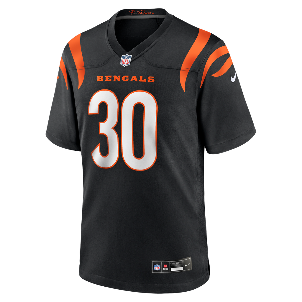 Chase Brown Cincinnati Bengals Nike Team Game Official Jersey -  Black