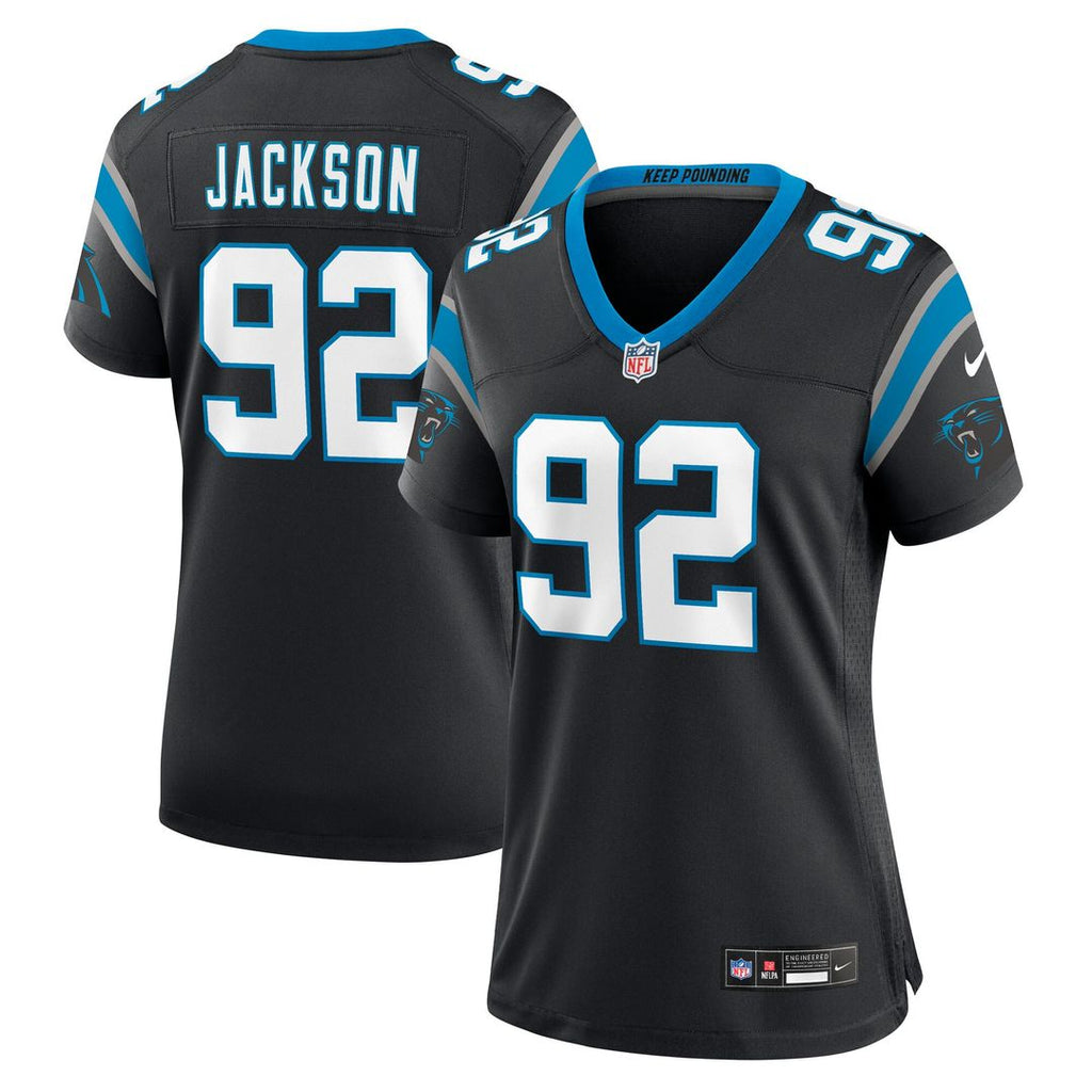 Cam Jackson Carolina Panthers Nike Women's Team Game Official Jersey -  Black