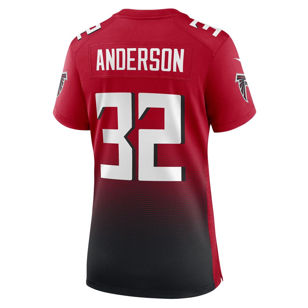 Jamal Anderson Atlanta Falcons Nike Women's Retired Game Official Jersey - Red