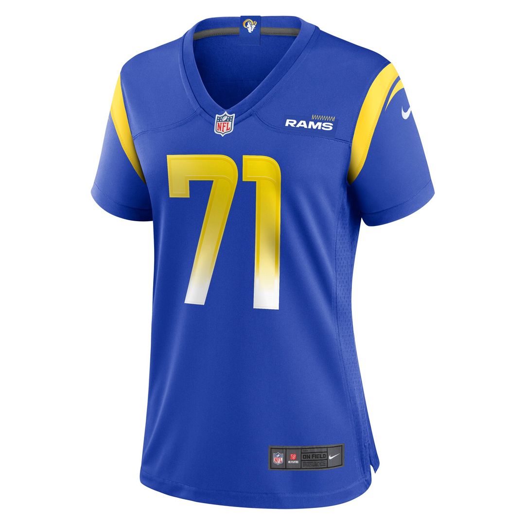 Warren McClendon Jr. Los Angeles Rams Nike Women's Team Game Official Jersey - Royal