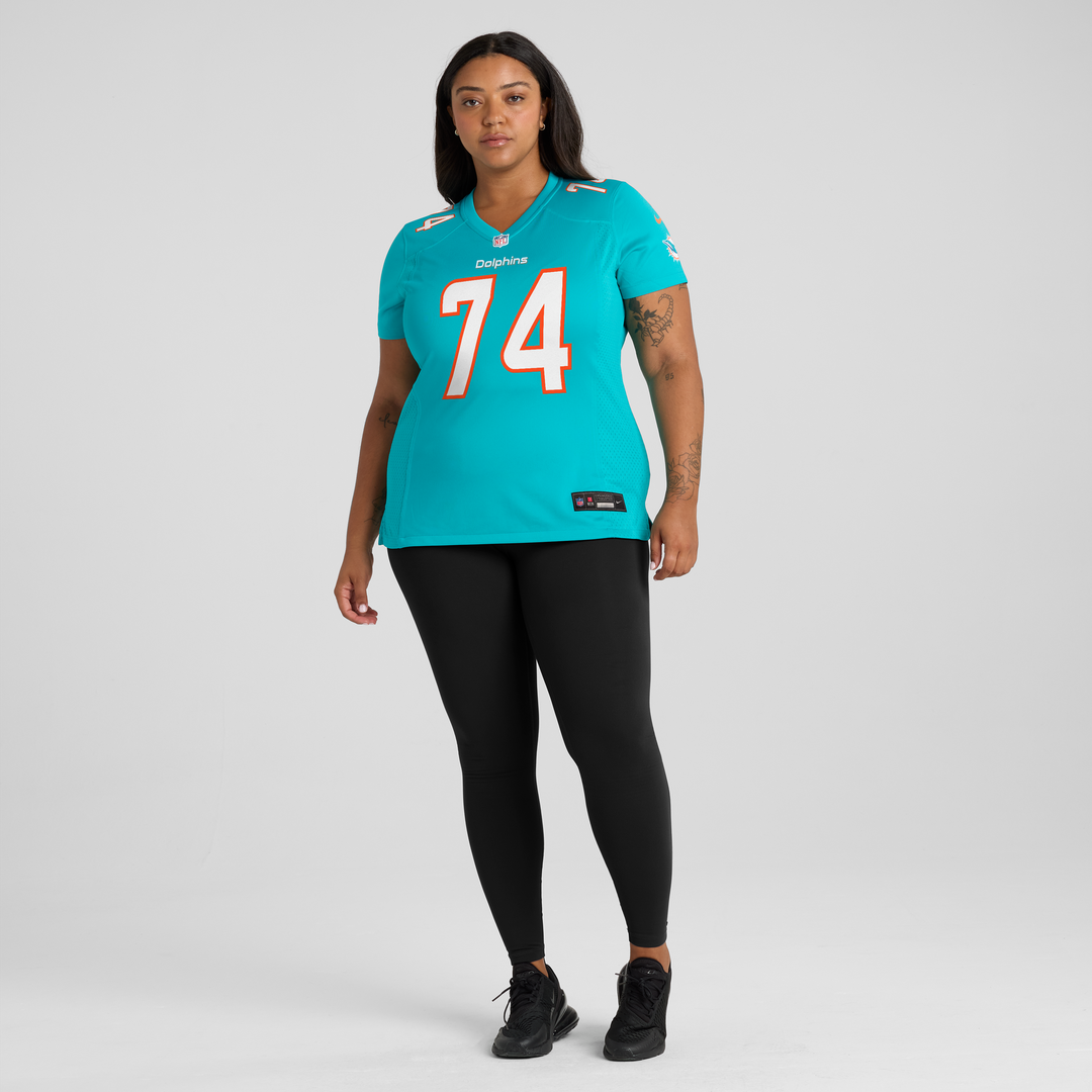 Kadyn Proctor Miami Dolphins Nike Women's Team Game Official Jersey - Aqua