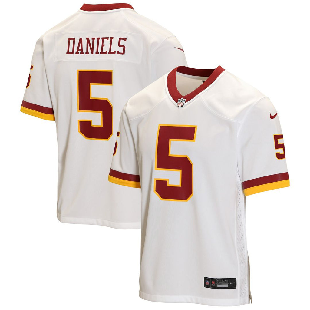Jayden Daniels Washington Commanders Nike Youth Game Official Jersey - White