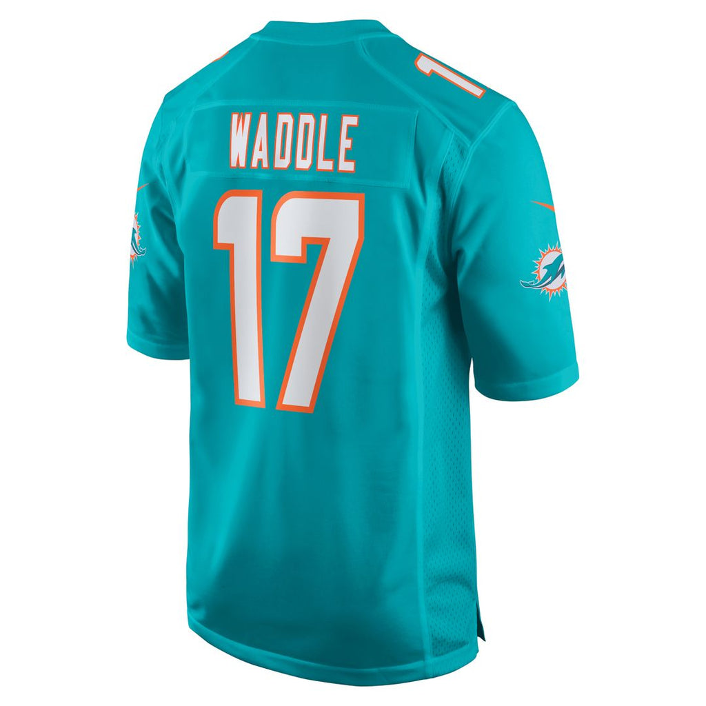 Jaylen Waddle Miami Dolphins Nike Youth Game Official Jersey - Aqua