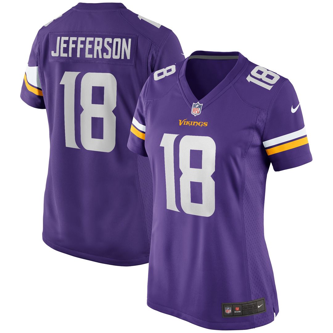 Justin Jefferson Minnesota Vikings Nike Women's Game Official Jersey - Purple
