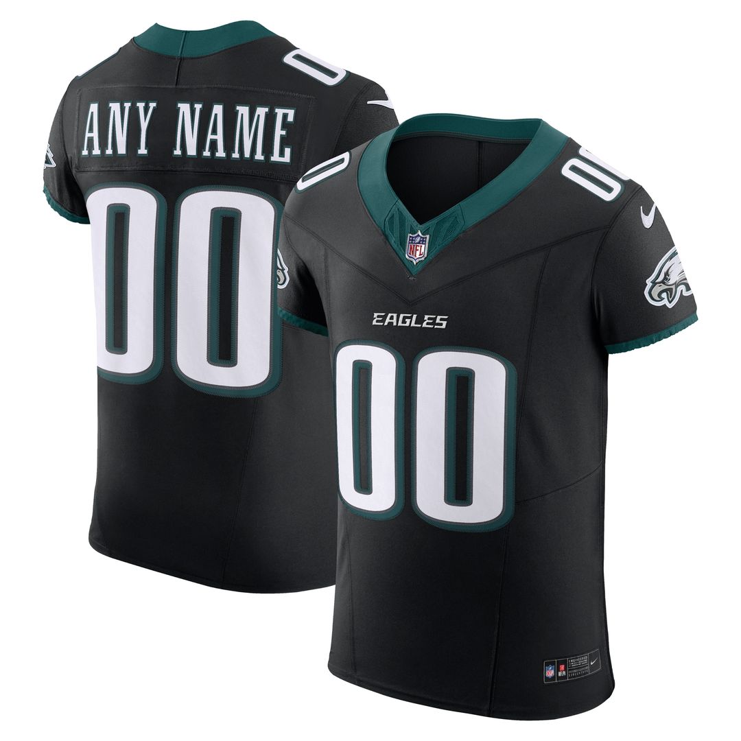 Philadelphia Eagles Nike Team Vapor F.U.S.E. Elite Custom Jersey - Midnight Green