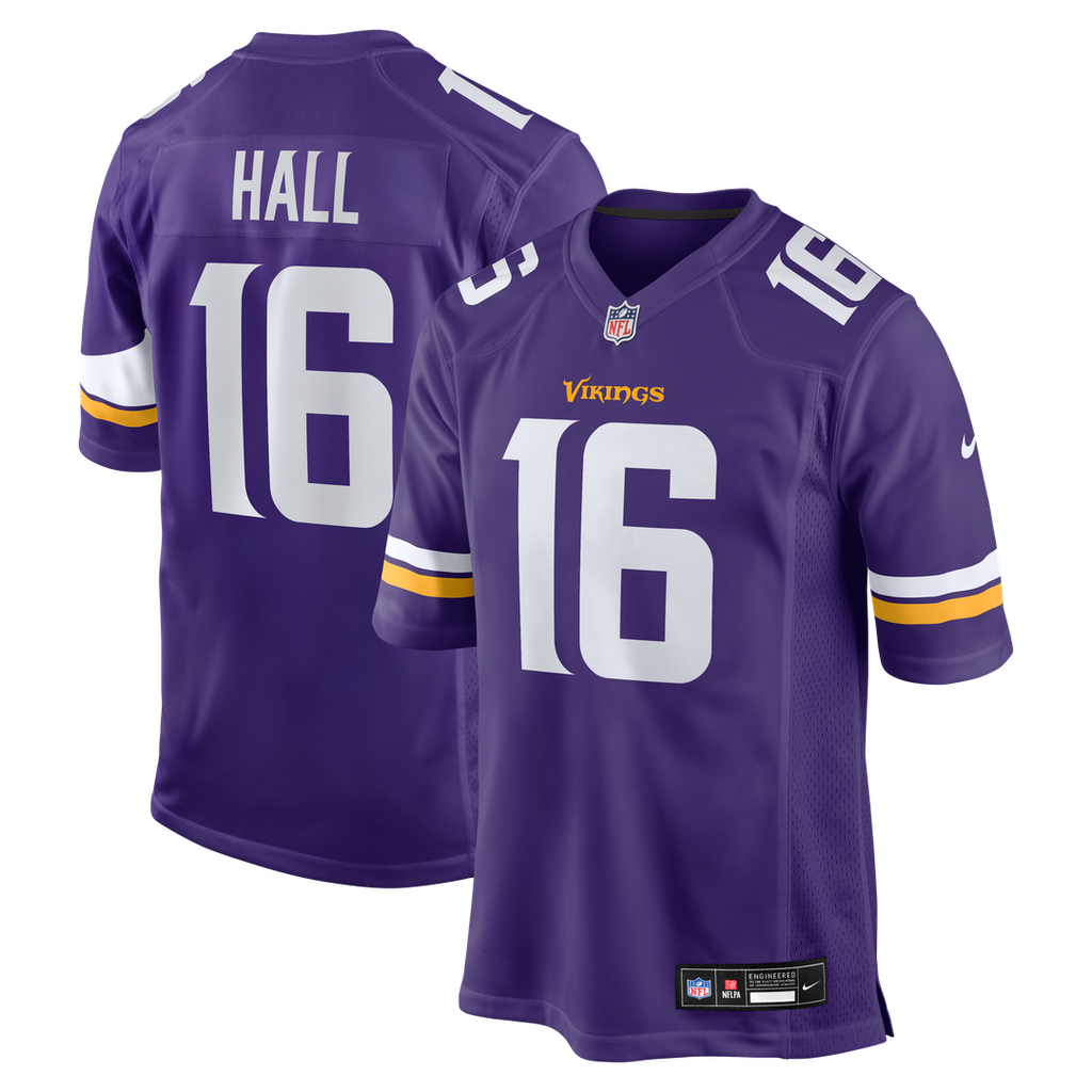 Jaren Hall Minnesota Vikings Nike  Game Official Jersey -  Purple