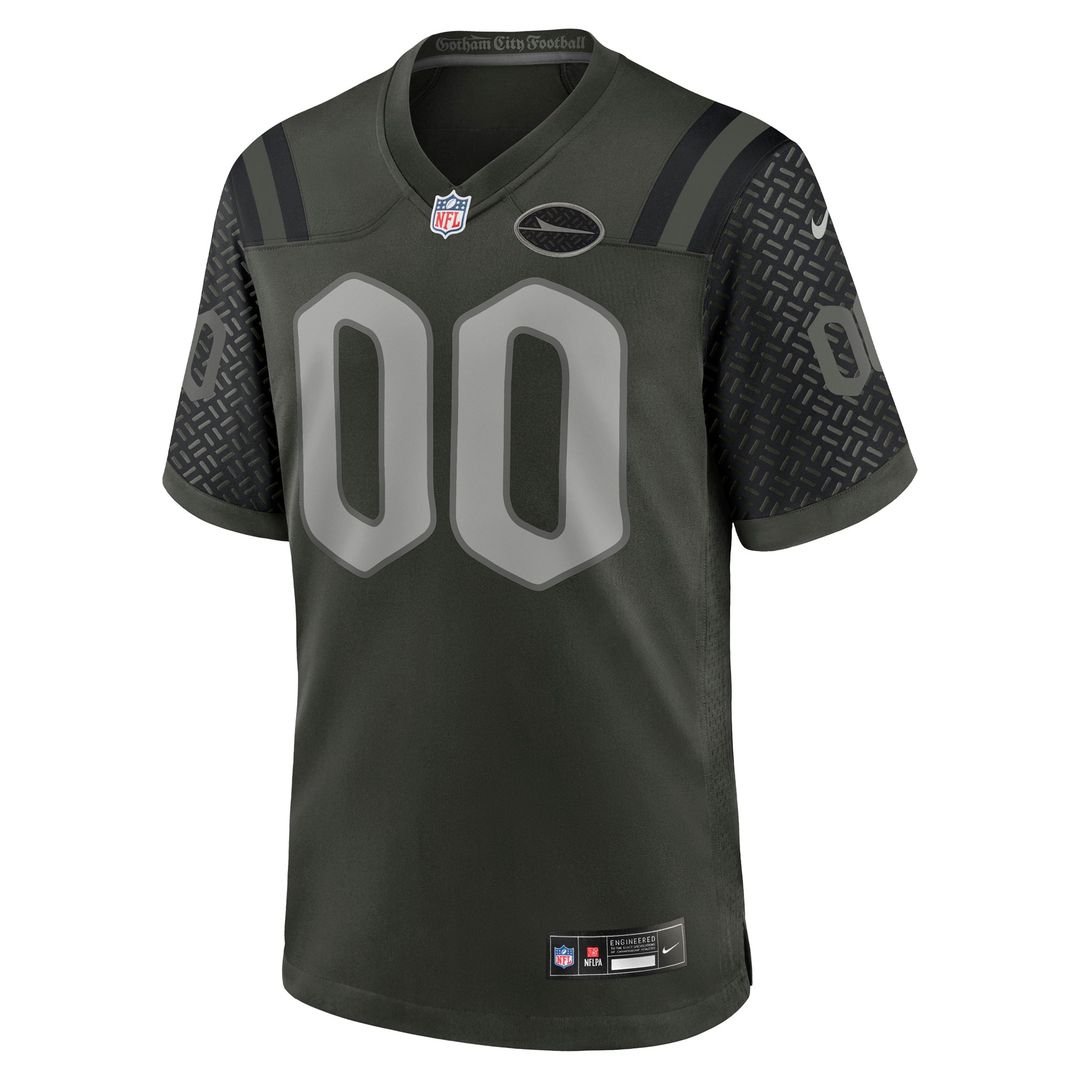 New York Jets Nike 2025 Rivalries Collection Custom Game Official Jersey - Gotham Green