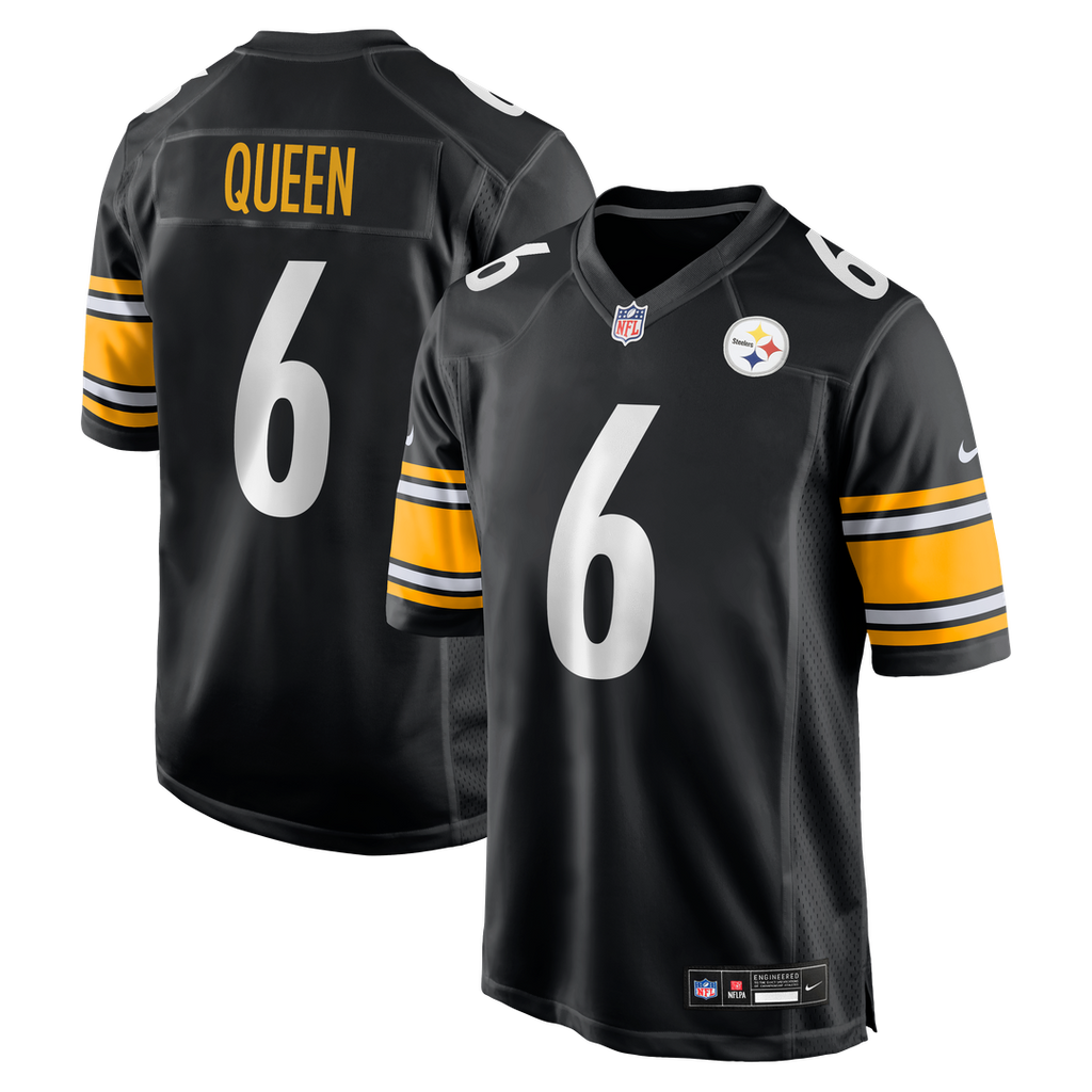 Patrick Queen Pittsburgh Steelers Nike Game Player Official Jersey - Black