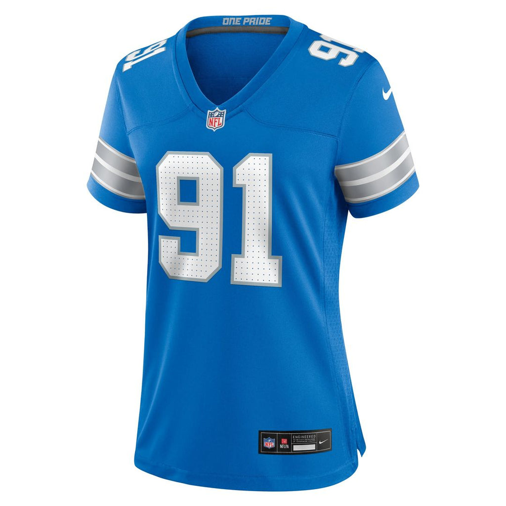 Tyleik Williams Detroit Lions Nike Women's Team Game Official Jersey -  Blue