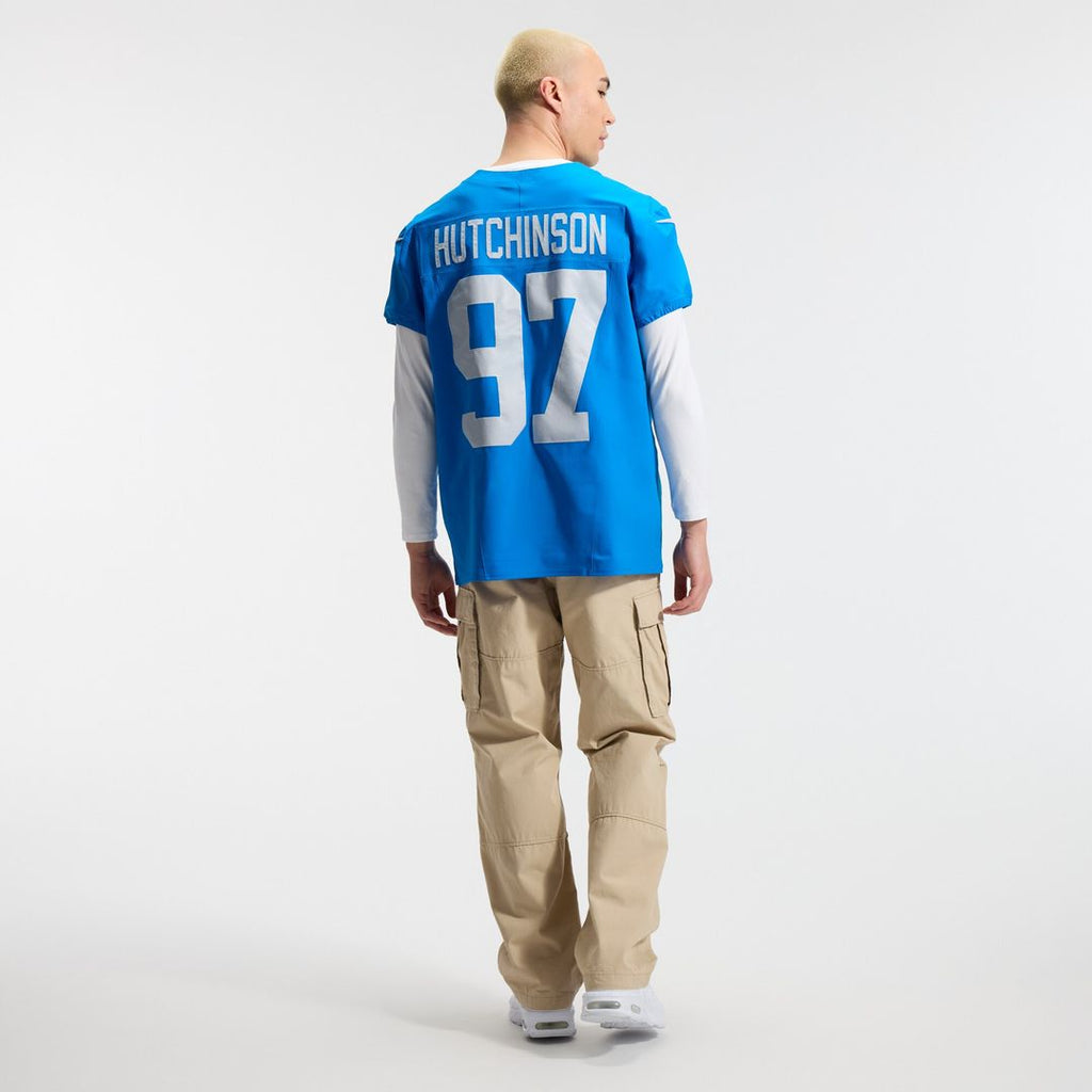 Aidan Hutchinson Detroit Lions Nike Alternate Vapor F.U.S.E. Elite Official Jersey - Blue