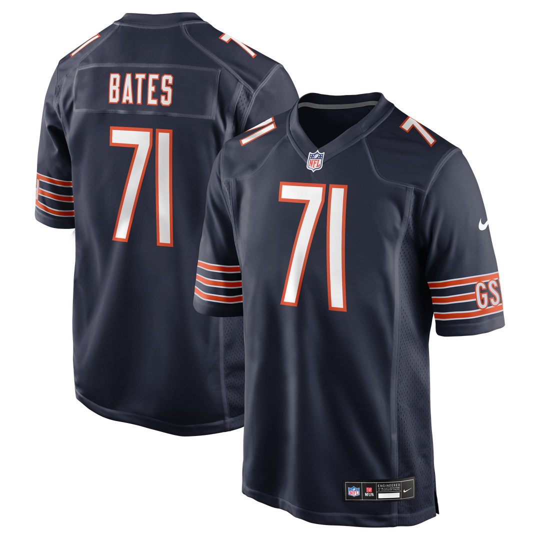 Ryan Bates Chicago Bears Nike  Game Official Jersey -  Navy
