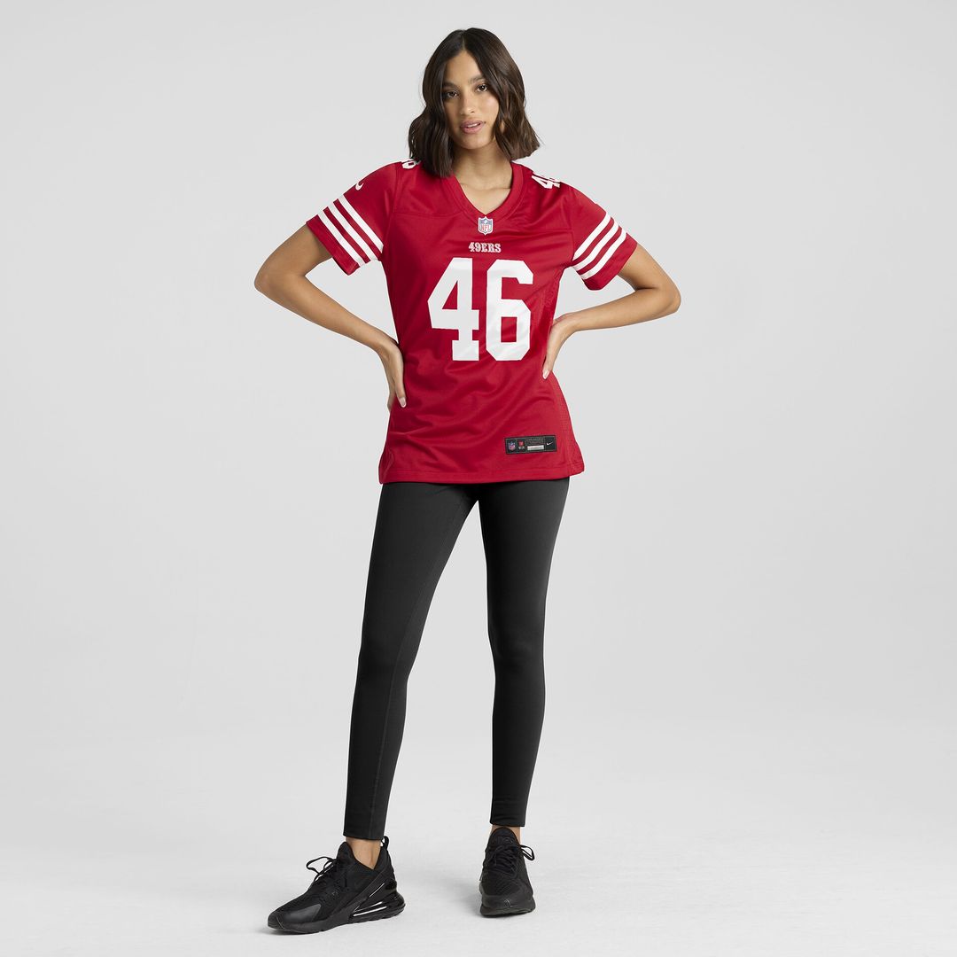 Jon Weeks San Francisco 49ers Nike Women's Team Game Official Jersey -  Scarlet