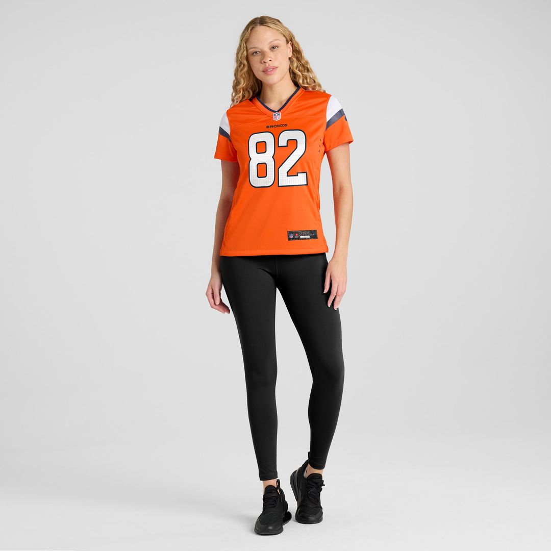 Adam Trautman Denver Broncos Nike Women's Team Game Jersey - Orange