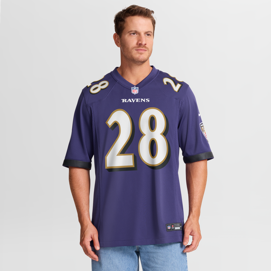 Taven Bryan Baltimore Ravens Nike Team Game Official Jersey -  Purple