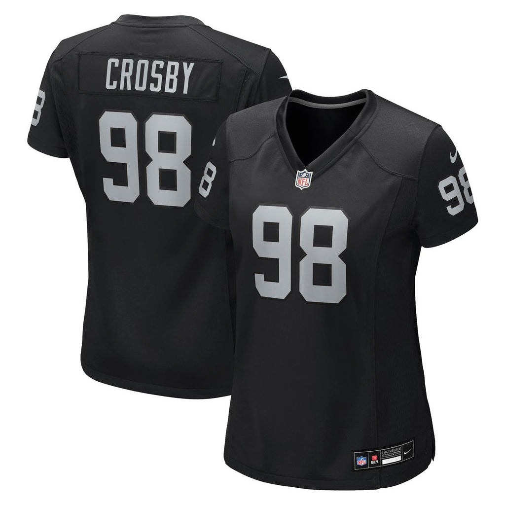 Maxx Crosby Las Vegas Raiders Nike Women's Official Jersey - Black