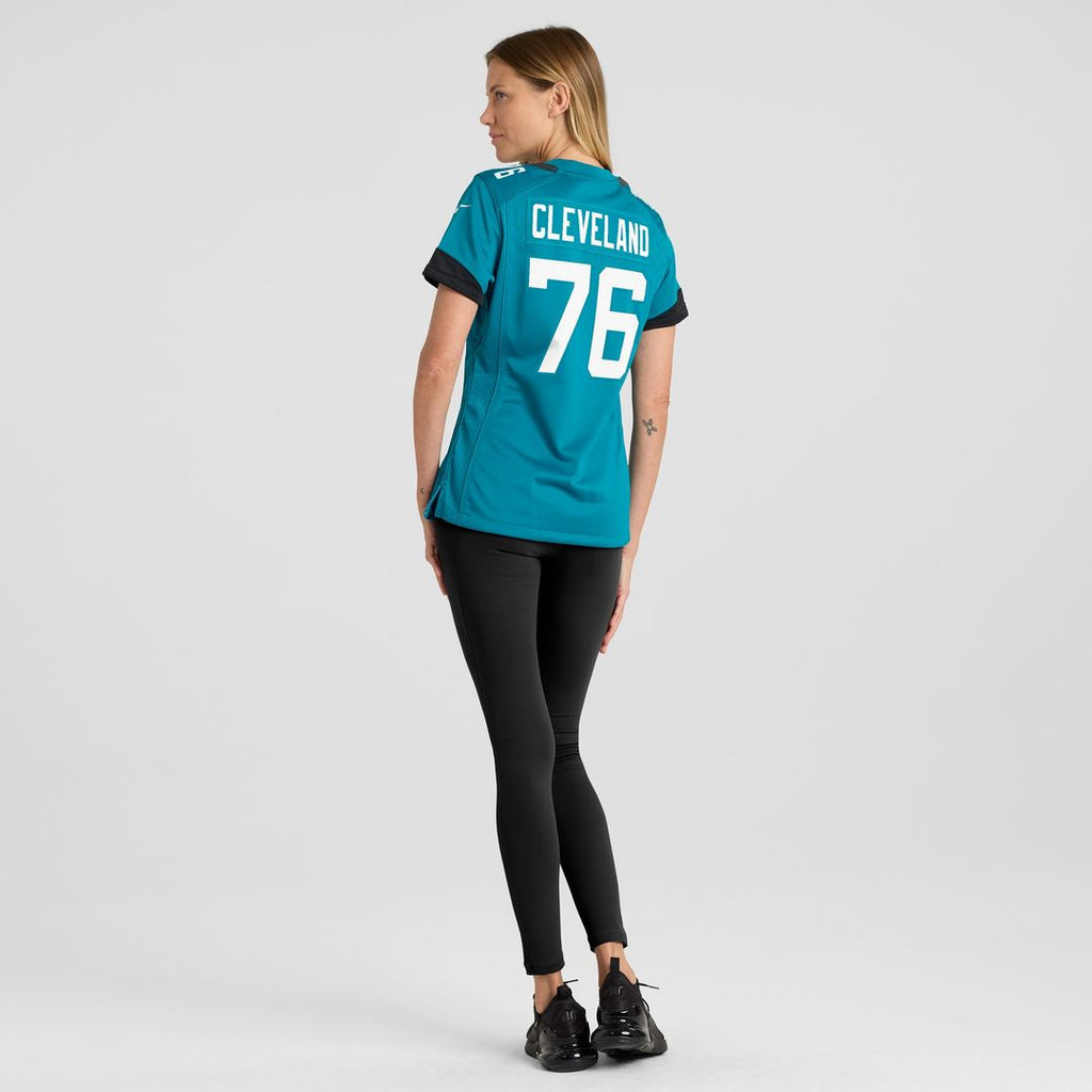 Ezra Cleveland Jacksonville Jaguars Nike Women's  Game Official Jersey -  Teal